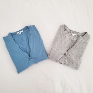 Uniqlo Supima Cotton V-neck Cardigan Bundle